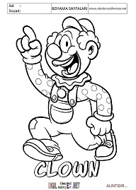 ingilizce boyama sayfaları